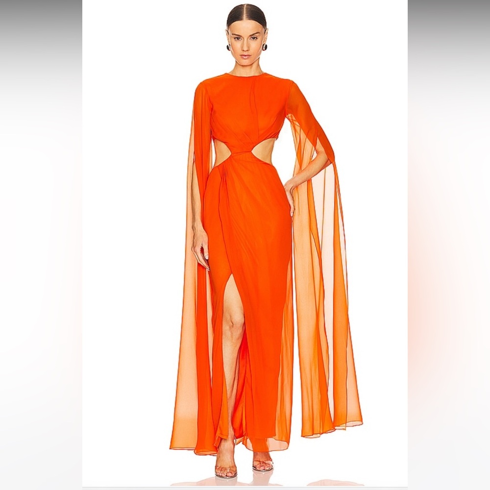 Reni Dress in Orange - YAURA (Revolve)